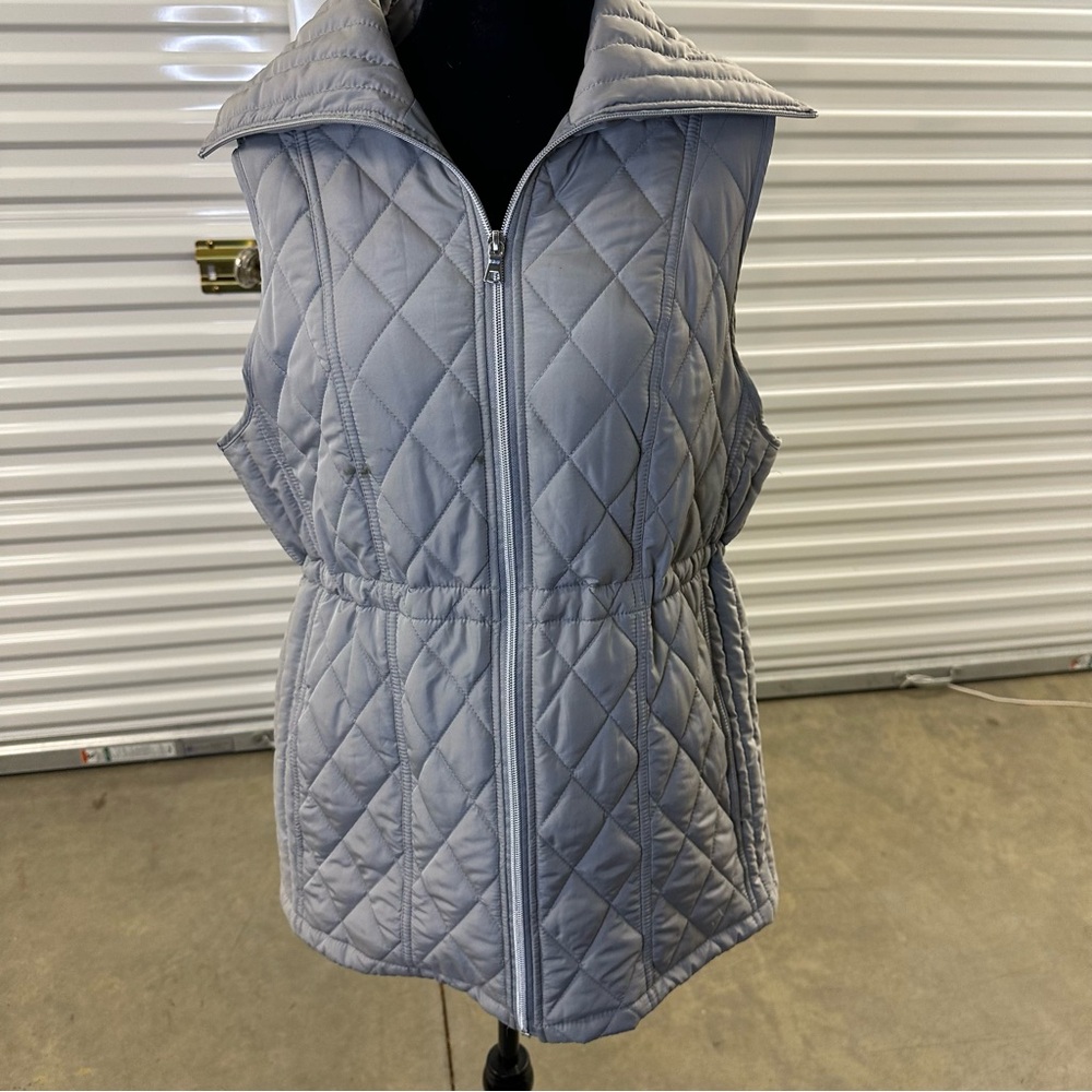 Ruby Rd. Quilted Gray‎ Vest
